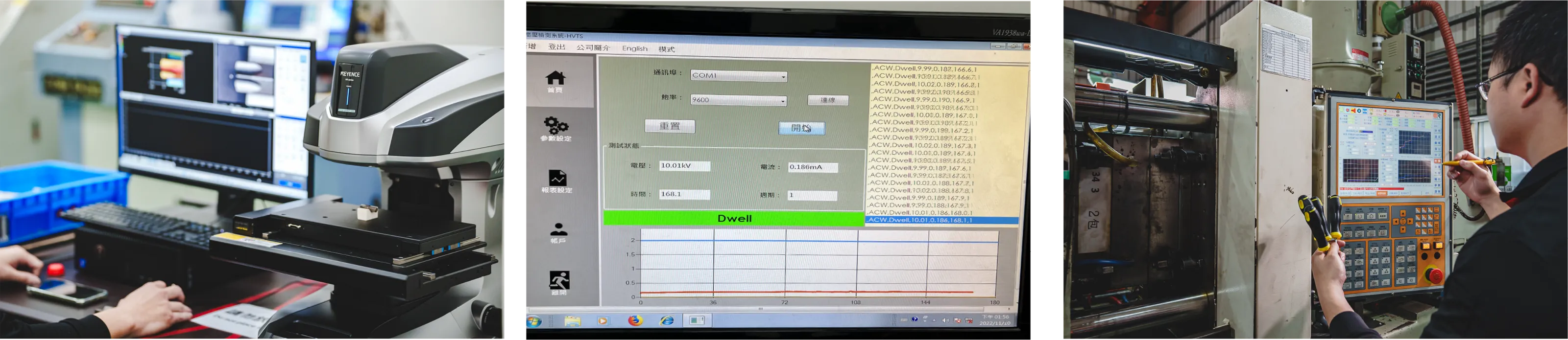 我們從「報告式檢驗」轉型為
「製程控管+預防機制」，
重新設計品質控管系統，
實施三大措施: